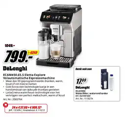 MediaMarkt ECAM450.65.S Eletta Explore Volautomatische Espressomachine aanbieding