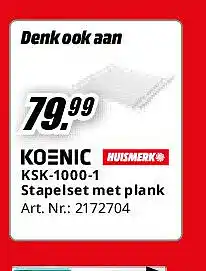 MediaMarkt KSK-1000-1 Stapelset met plank aanbieding