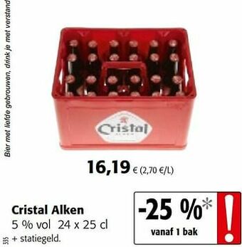 Colruyt Cristal alken aanbieding
