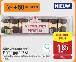 ALDI Pâtissier gaulthierⓡ Mergpijpjes, 7 st. aanbieding