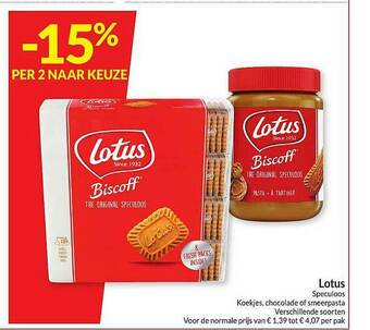 Intermarché Lotus Speculoos aanbieding