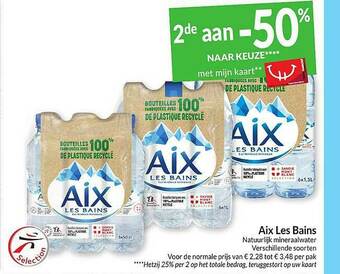 Intermarché Aix Les Bains Natuurlijk Mineraalwater aanbieding