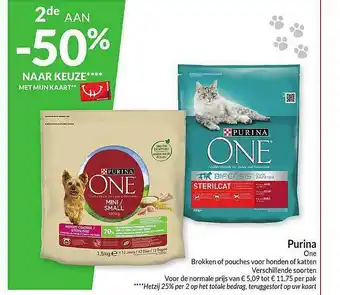 Purina One Brokken Of Pouches Voor Honden Of Katten