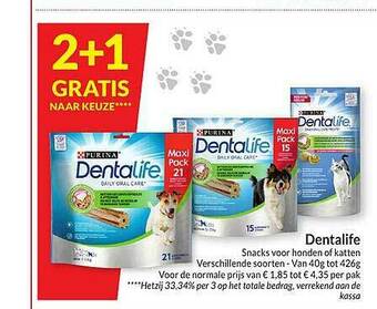 Intermarché Dentalife Snacks Voor Honden Of Katten aanbieding