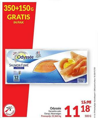 Intermarché Odyssée Gerookte Zalm aanbieding