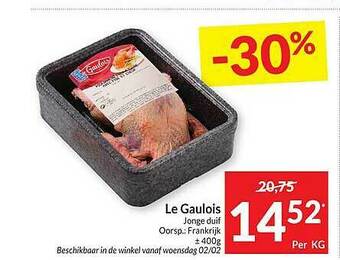 Intermarché Le Gaulois Jonge Duif aanbieding