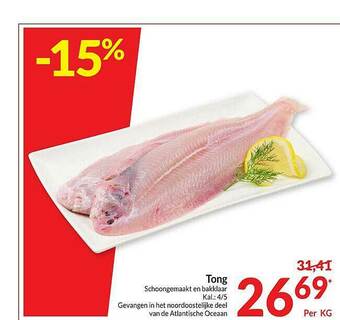 Intermarché Tong Schoongemaakt En Bakklaar aanbieding