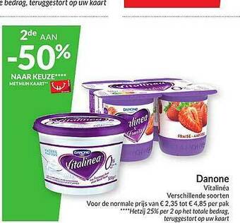 Intermarché Danone Vitalinéa aanbieding