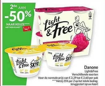 Intermarché Danone Light&free aanbieding