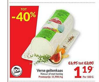 Intermarché Verse Geitenkaas aanbieding