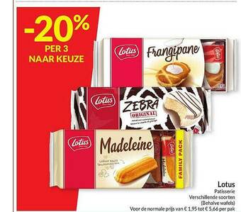 Intermarché Lotus Patisserie aanbieding