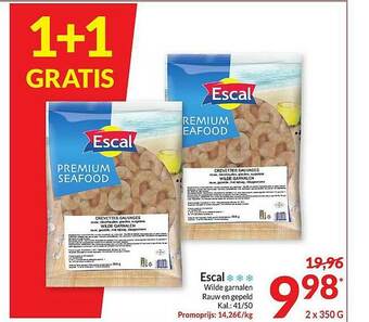 Intermarché Escal Wilde Garnalen aanbieding