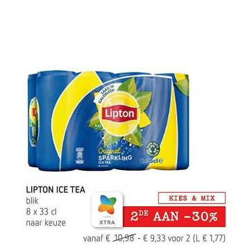 Spar Lipton Ice Tea aanbieding