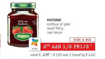 Spar Materne Confituur Of Gelei aanbieding