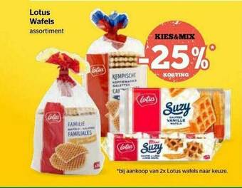 Spar Lotus Wafels aanbieding