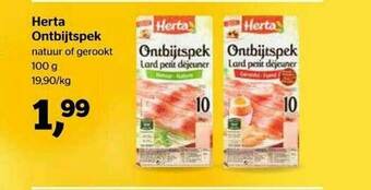 Spar Herta Ontbijtspek aanbieding