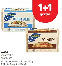Spar WASA vanaf aanbieding