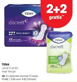 Spar TENA vanaf 6 stuks naar keuze aanbieding