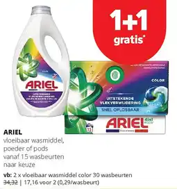 Spar ARIEL vloeibaar wasmiddel aanbieding