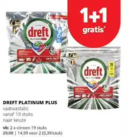 Spar DREFT PLATINUM PLUS aanbieding