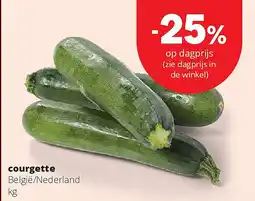 Spar courgette aanbieding