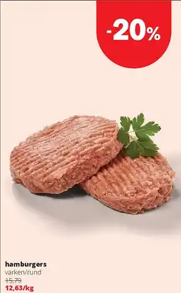 Spar hamburgers aanbieding