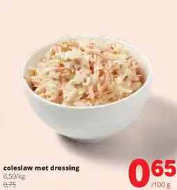Spar coleslaw met dressing aanbieding