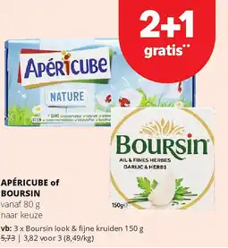 Spar APÉRICUBE of BOURSIN vanaf aanbieding