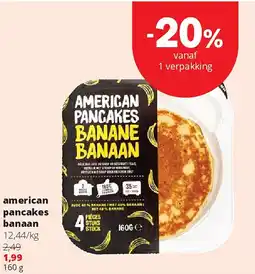 Spar american pancakes banaan aanbieding