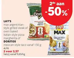 Spar LAY’S max argentinianstyle grilled steak aanbieding