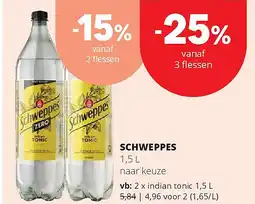 Spar SCHWEPPES aanbieding
