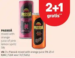 Spar PASSOÃ aanbieding
