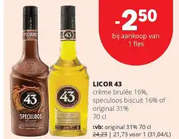 Spar LICOR 43 aanbieding