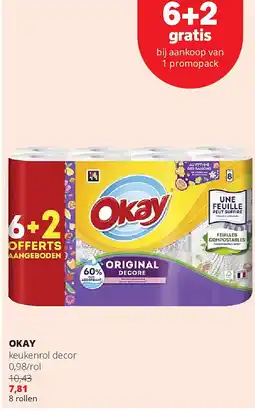 Spar OKAY keukenrol decor 0,98/rol aanbieding