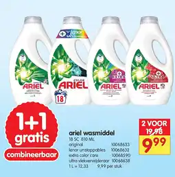 Yess ariel wasmiddel aanbieding