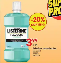 Yess listerine mondwater aanbieding