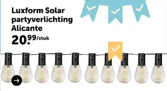 Luxform Solar partyverlichting Alicante
