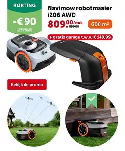 AVEVE Navimow robotmaaier i206 AWD aanbieding