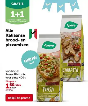 Aveve All-in mix voor pinsa