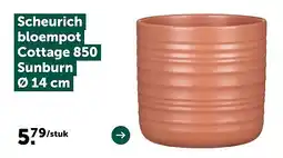 AVEVE Scheurich bloempot Cottage 850 Sunburn Ø14 cm aanbieding