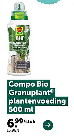 AVEVE Compo Bio Granuplant plantenvoeding aanbieding