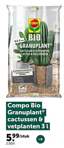 AVEVE Compo Bio Granuplant cactussen & vetplanten 31 aanbieding