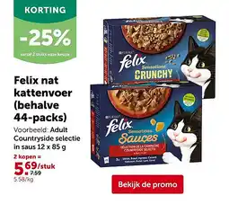 AVEVE Felix nat kattenvoer (behalve 44-packs) aanbieding