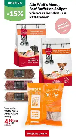 AVEVE Wolf's Menu Adult Active aanbieding