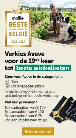 AVEVE Verkies Aveve voor de 19de keer tot aanbieding
