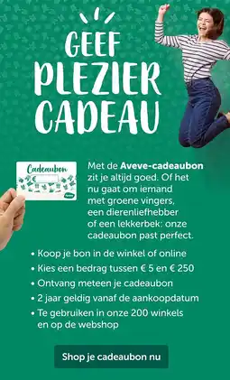 AVEVE GEEF PLEZIER CADEAU aanbieding