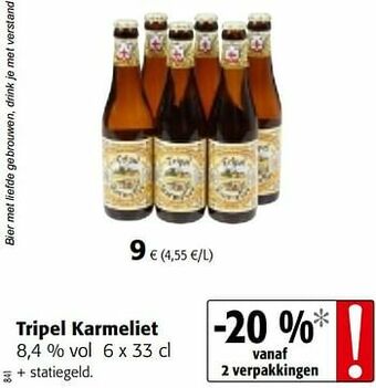 Colruyt Tripel karmeliet aanbieding