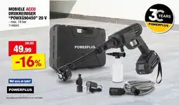 Hubo Mobiele accu drukreiniger "POWXG90450" 20 V aanbieding