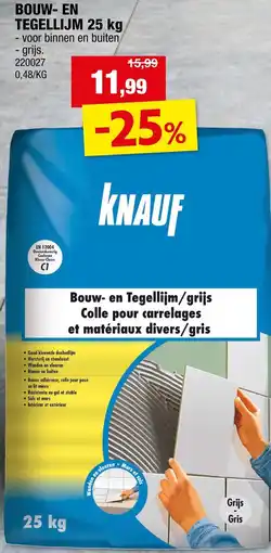 Hubo Bouw en Tegellijm aanbieding