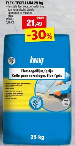 Hubo Flex Tegellijm aanbieding